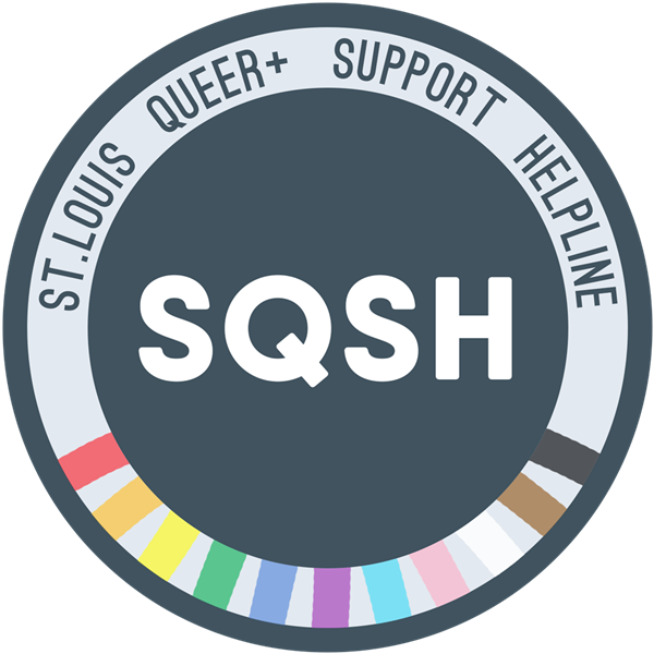 St. Louis Queer+ Support Helpline (SQSH) logo